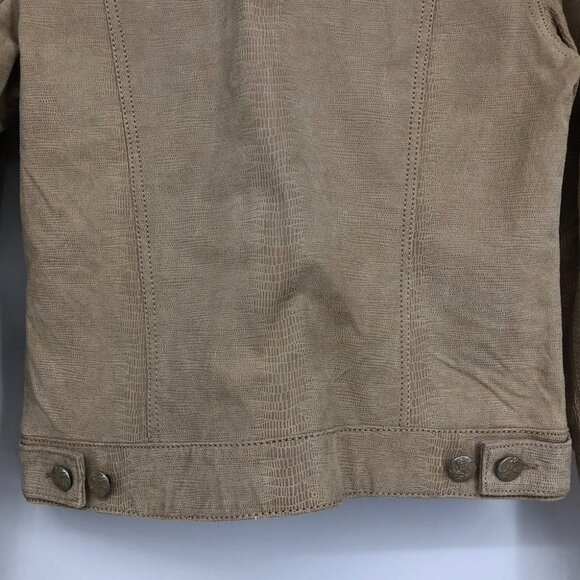 (NWT) Danier/Blink Tan Genuine Leather Jacket - Picture 10 of 16